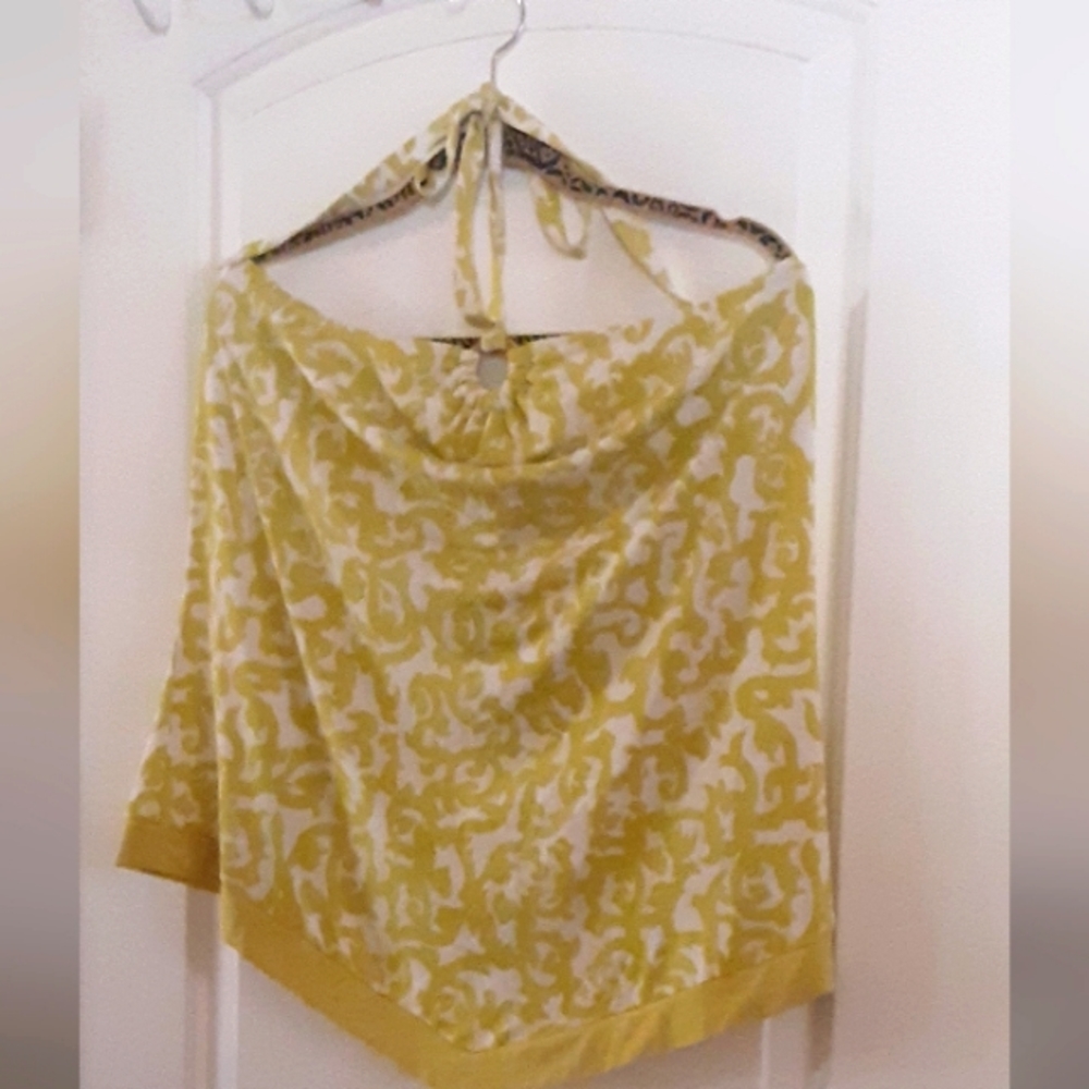 Kiwi yellow halter top, NEW! Beautiful.  So XXL
